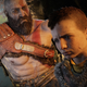 Kratos and Atreus are seen sitting in a boat, with Atreus' expression seeming troubled.